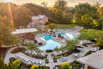 Aerial view of the property
